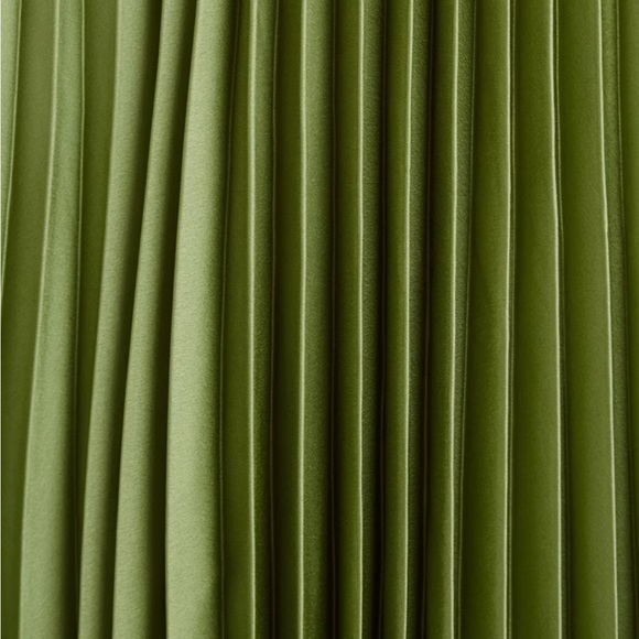 Abercrombie Satin Pleated Cutout Maxi Dress - Picture 2 of 10